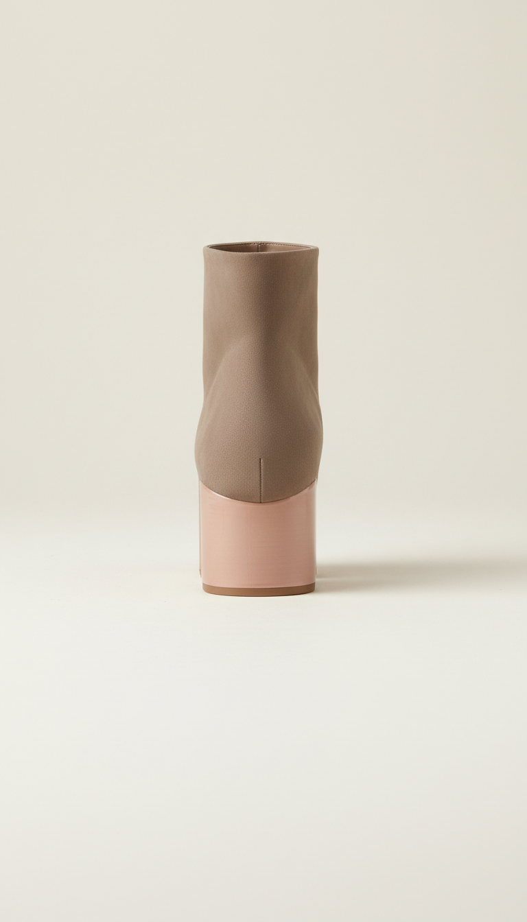 Block-Heel Ankle Boots In Soft Suede