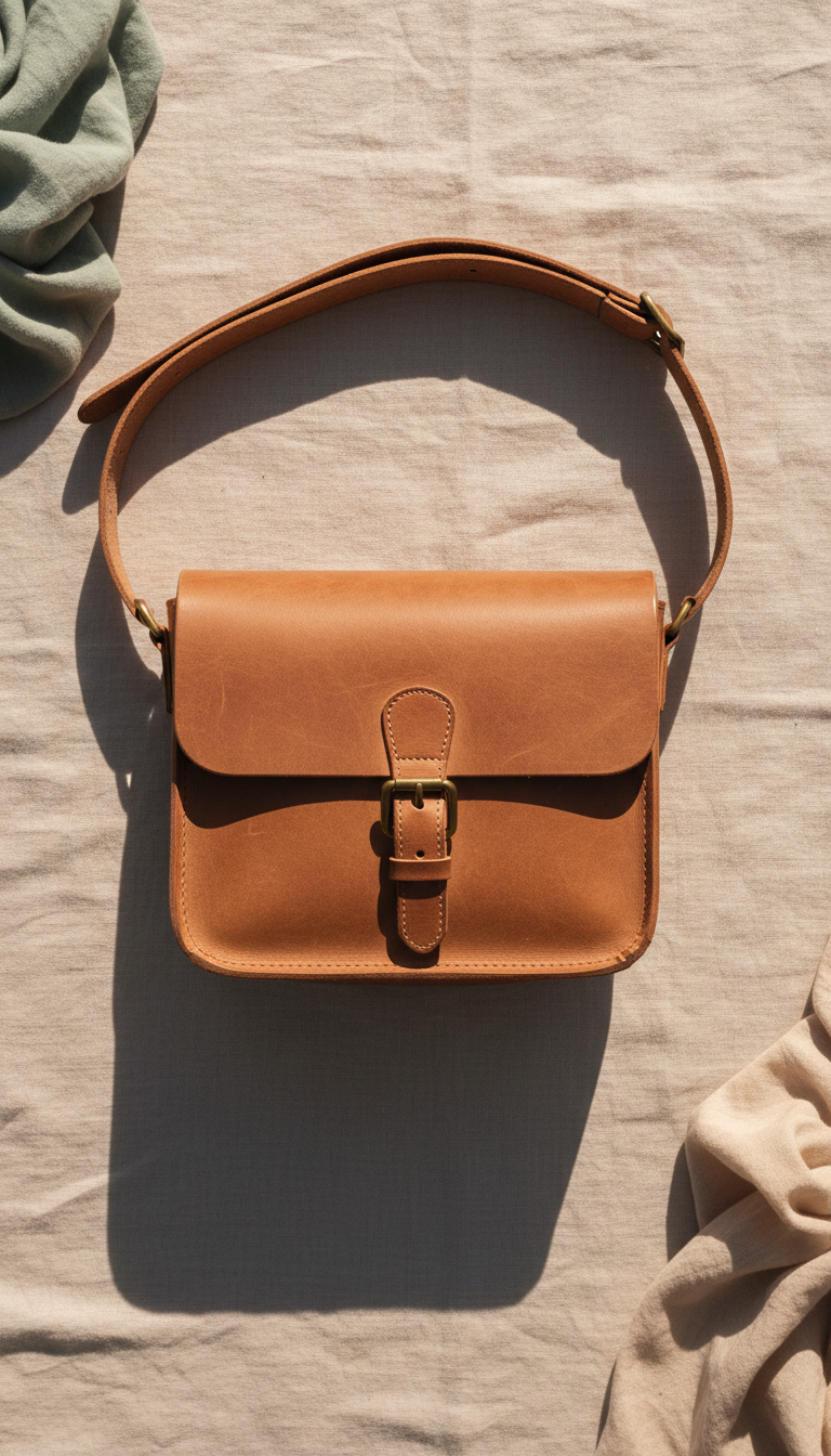 Vintage Leather Crossbody Bag