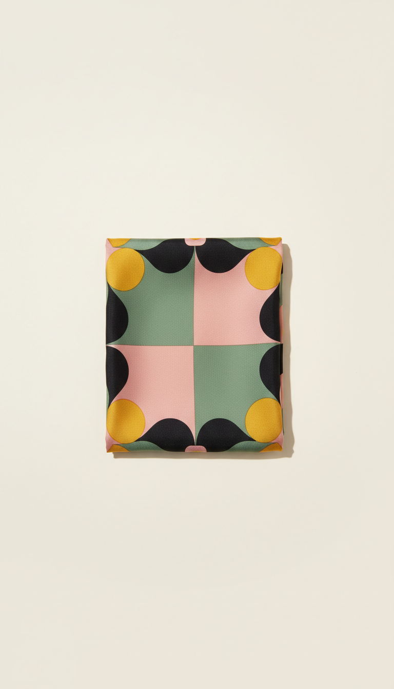 Bold Patterned Silk Scarf