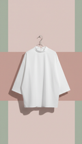 White blouse with crisp tailoring