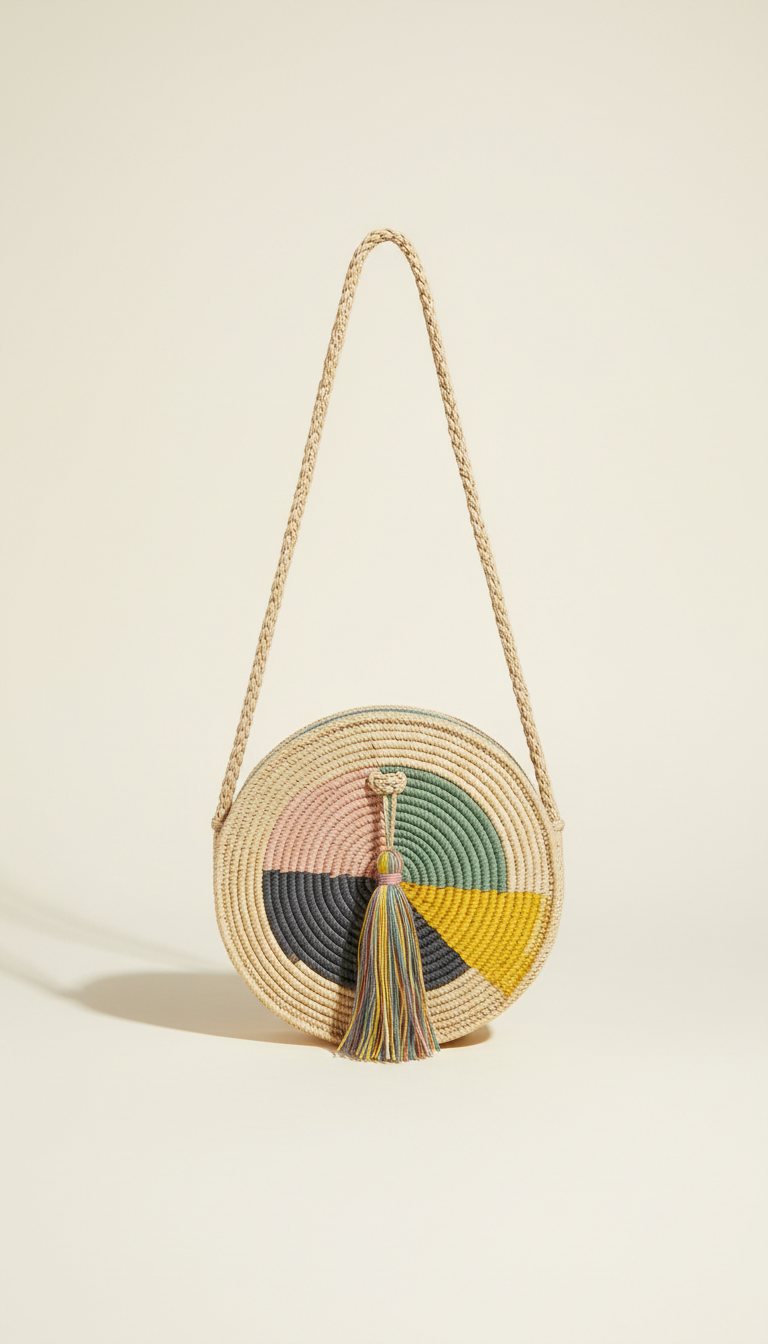 Woven Straw Everyday Crossbody Bag