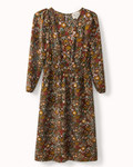 Hayden Floral Long-Sleeve Midi Dress