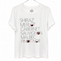 J. Crew Collector Tee Wine Graphic T-Shirt, Women's X-Large