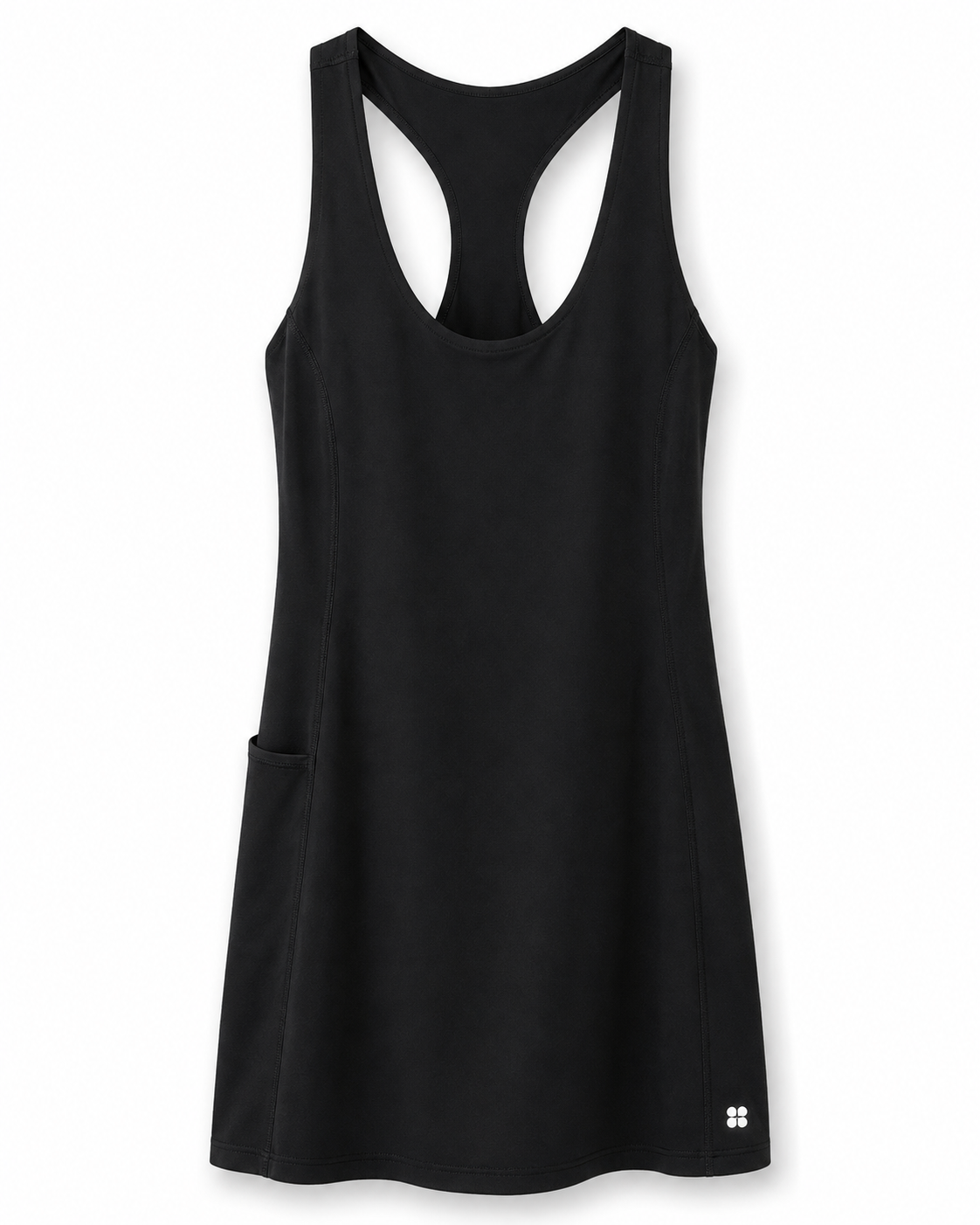 Sweaty Betty Black Racerback Athletic Dress, Women's XL