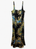 BAR III Tropical Print Sleeveless Maxi Dress, Women's Medium
