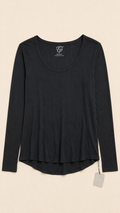 Faceplant Dreams Bamboo Long-Sleeve Lounge Top, NWT, Women's Medium