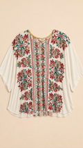 umgee Embroidered Boho Dolman Blouse, Women's M/L