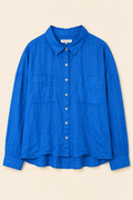 Rachel Zoe 100% Linen Button-Down Shirt, NWT, Women's Large