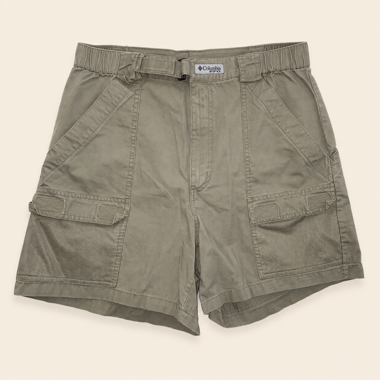 Columbia PFG Cargo Fishing Shorts, Olive Green, Medium