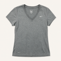 Nike Gray Dri-FIT V-Neck Athletic Top, Small