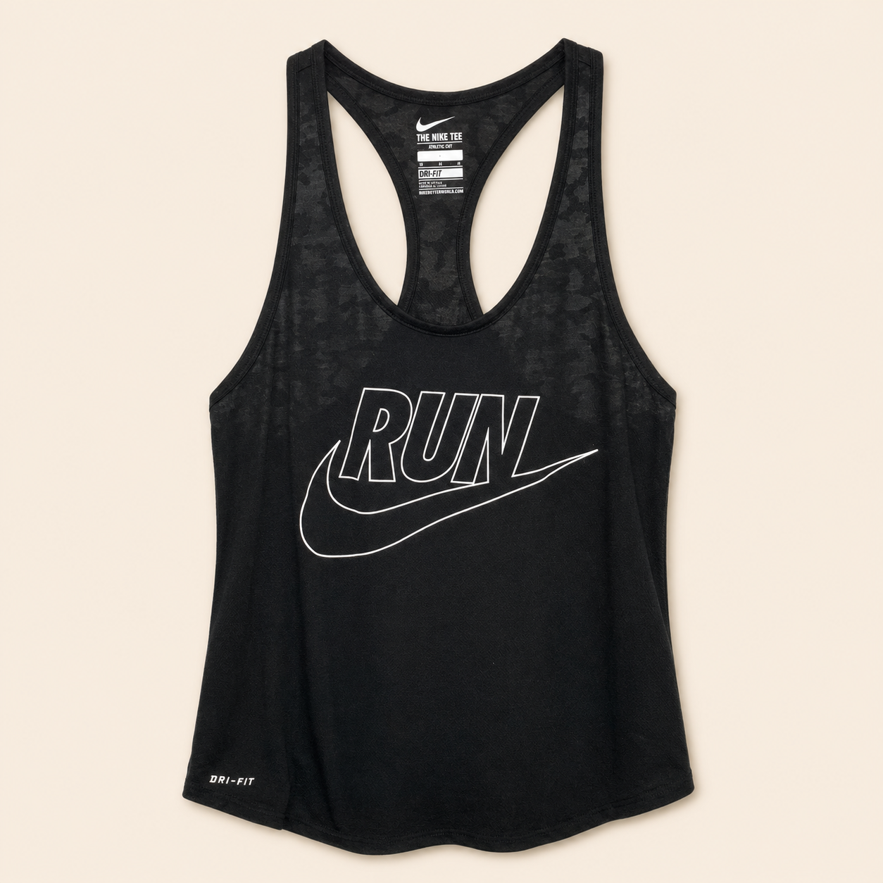 Nike Nike “Run” Dri-FIT Racerback Tank Top, Medium