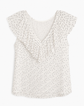 Max Studio Polka Dot Ruffle Blouse, Women's Medium