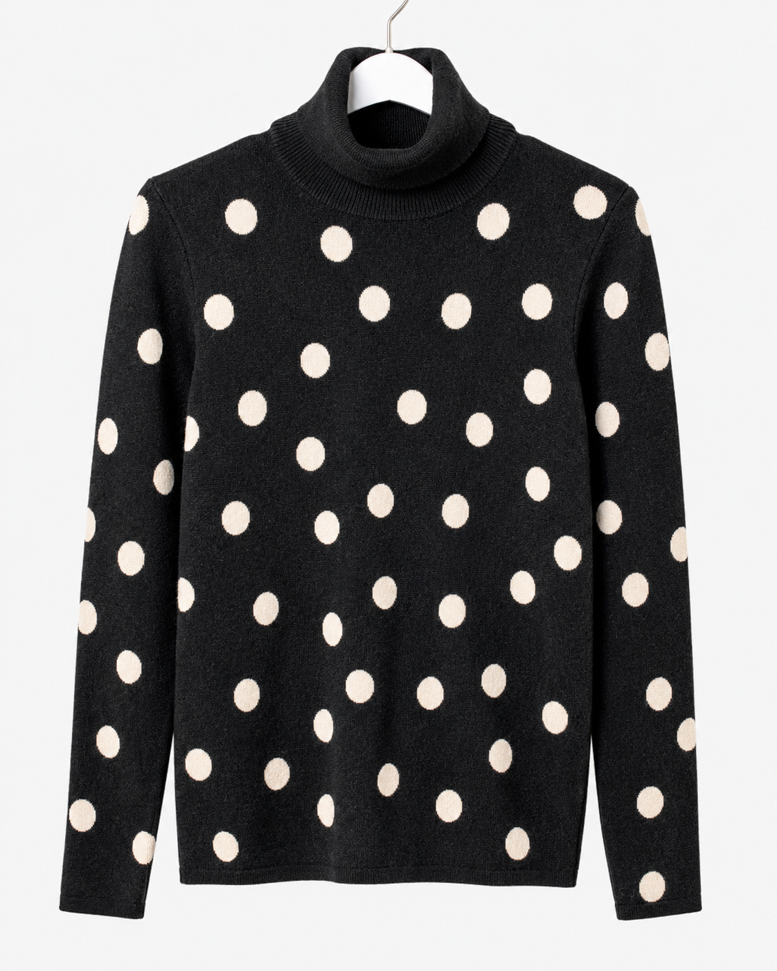 Ann Taylor Polka Dot Turtleneck Sweater, Women's Medium