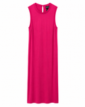 Scoop Hot Pink Sleeveless Maxi Dress, Small