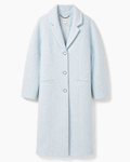 Anthropologie Soft Sky Tailored Bouclé Long Coat NWT, Medium