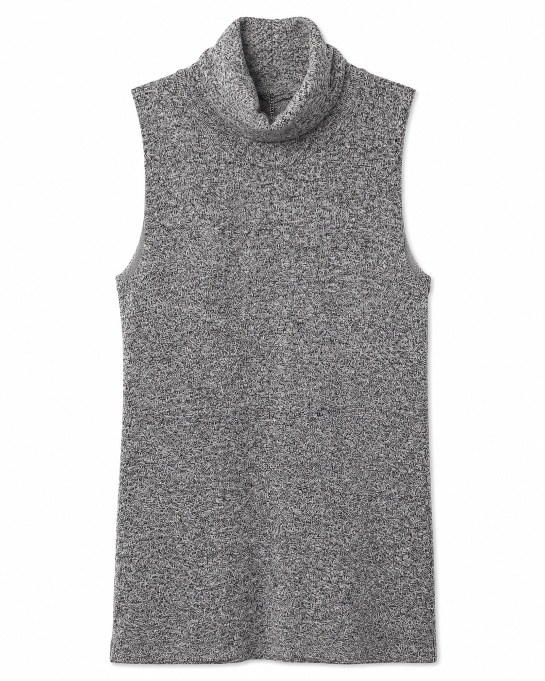 White House Black Market Heather Gray Sleeveless Cowl-Neck Tunic, Women's Medium