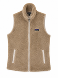 Patagonia Los Gatos Beige High-Pile Fleece Vest, Women's Medium