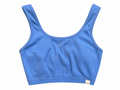 NVGTN Periwinkle Blue Ribbed Cropped Athletic Tank, Juniors Small