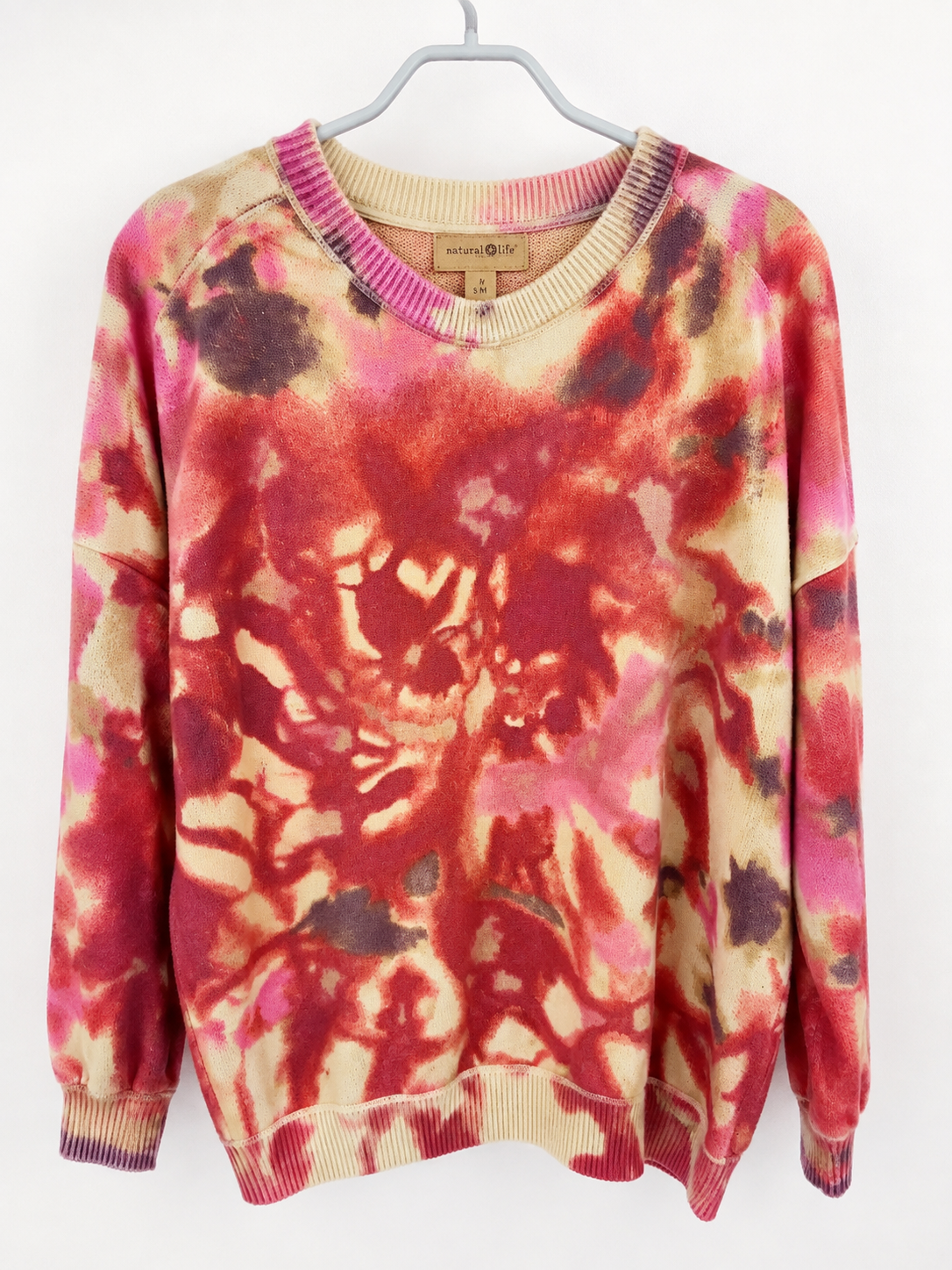 Natural Life Tie-Dye Lightweight Knit Sweater, Small/Medium