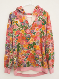 Natural Life Floral Fleece Hoodie, Small/Medium
