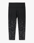 Lululemon High-Rise 7/8 Leggings, Black White Speckled Print, 10