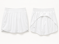 Lululemon White Running Skirt with Built-In Shorts, 8