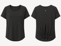Lululemon Back-Tie Short-Sleeve Athletic Top – Black, Medium