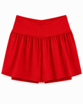 Pinspark Tiered Athletic Shorts – Bright Red, Women's Small