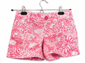 Lilly Pulitzer Pink, White Printed Shorts, 000