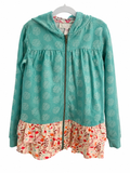 Matilda Jane Girls Zip-Up Hooded Peplum Jacket, Girls 10