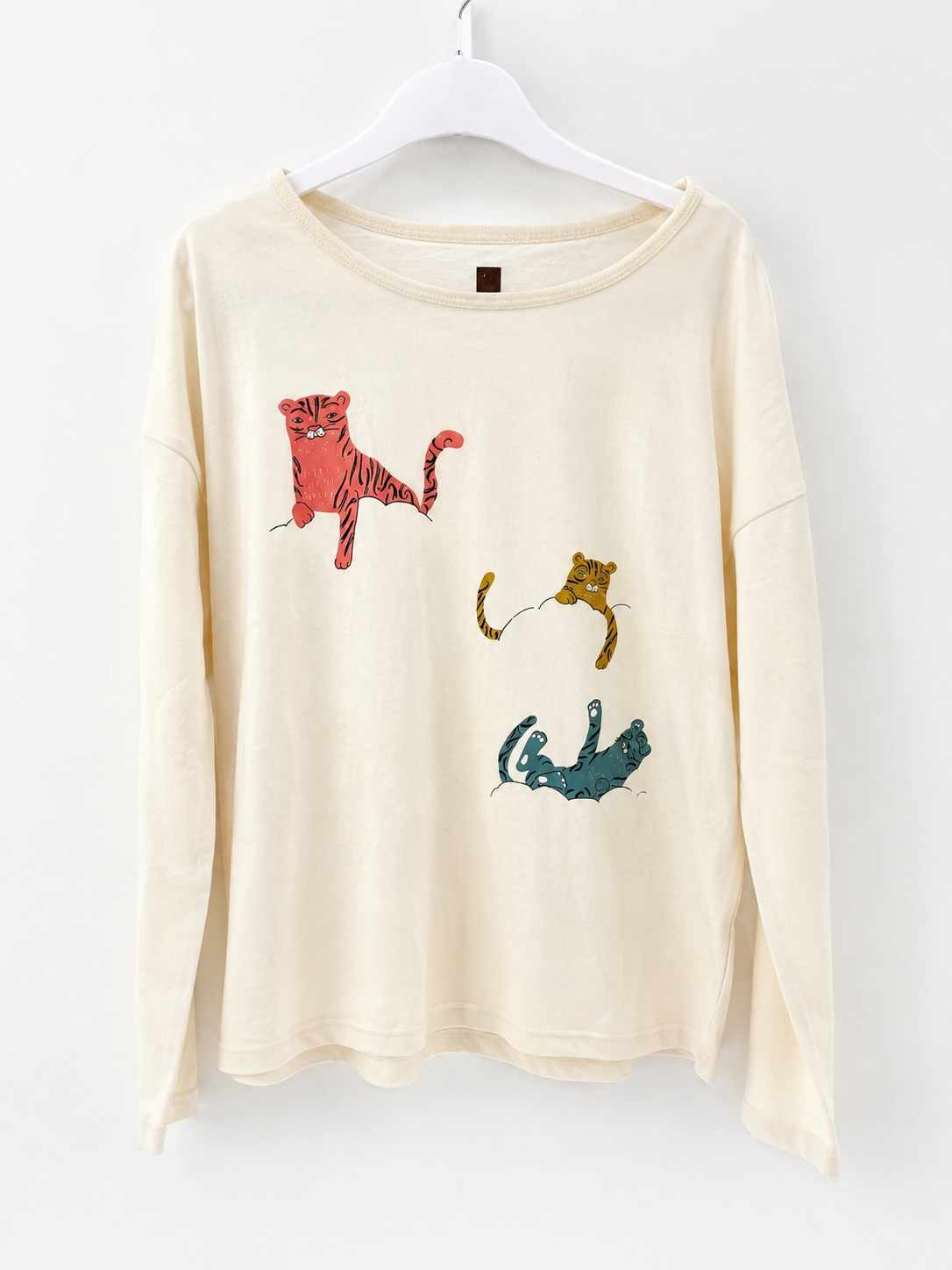 Tea Collection Cat Print Long Sleeve Graphic Tee, Girls 12