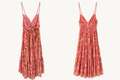 Jessica Simpson Pink Abstract Print Tie Front Maxi Dress, Women's Small