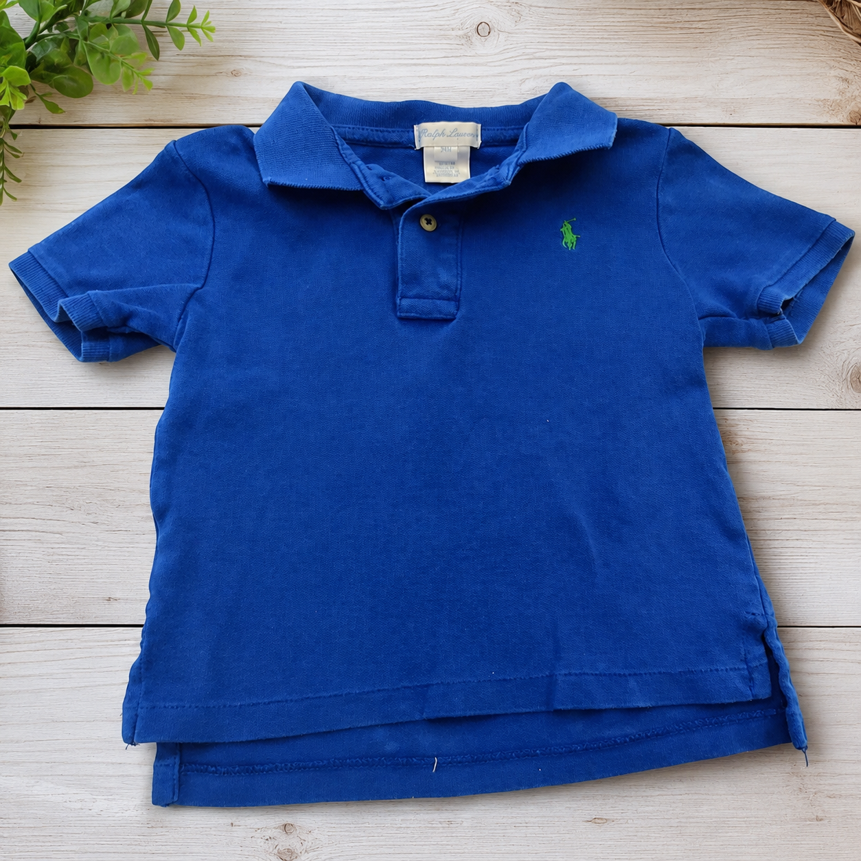 Polo Ralph Lauren Royal Blue Classic Polo Short Sleeve, 24 mo.