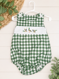 Boutique Mallard Duck Gingham Bubble Romper, 12-18 mo.