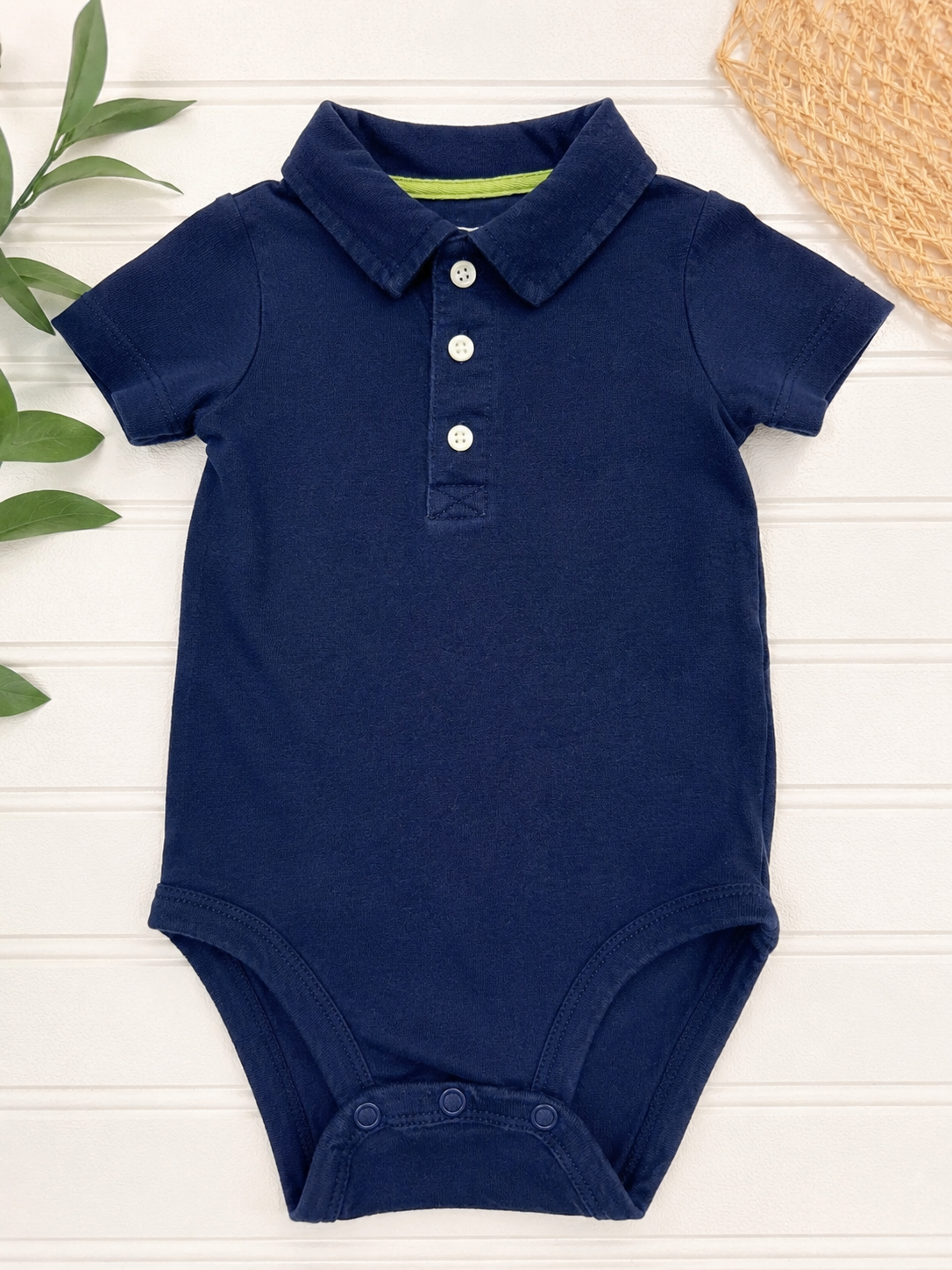 Carter's **Navy Polo Bodysuit, 18 mo.