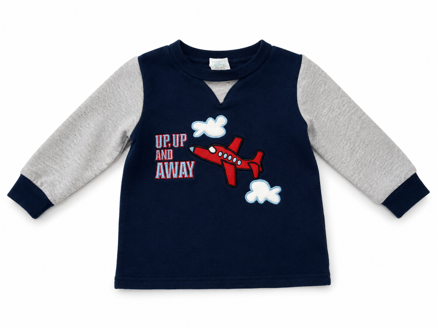 Premier Baby "Up, Up and Away" Airplane Long Sleeve Top, 24 mo.