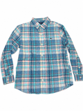 Vineyard Vines Multi Blue Plaid Button-Down shirt, Boys 7