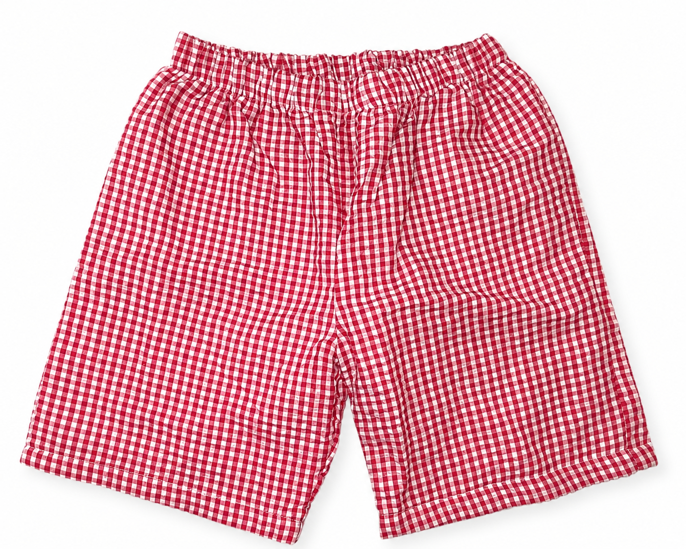 Blanke Boutique Red Gingham Shorts, Boys 6