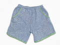 Boutique Blue, White Striped Knit Pocket Shorts, Boys 8