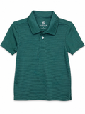 Class Club Green Performance Stripe Polo, Boys 5