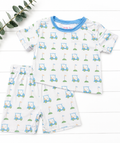 Stitchy Fish Fish Golf Cart Pajama Set, 5/6