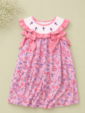 Rylee Faith Designs Smocked Cross Floral Dress - NWT, 4