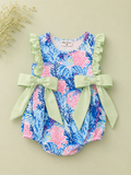 Abby & Evie Coral Reef Bubble Romper, NWT, 12 mo.