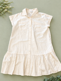 Wonderly Button-Front Tiered Shirt Dress, NWT, Juniors X-Small