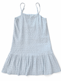 Grade & Gather Light Blue Textured Cami Dress, Juniors Medium