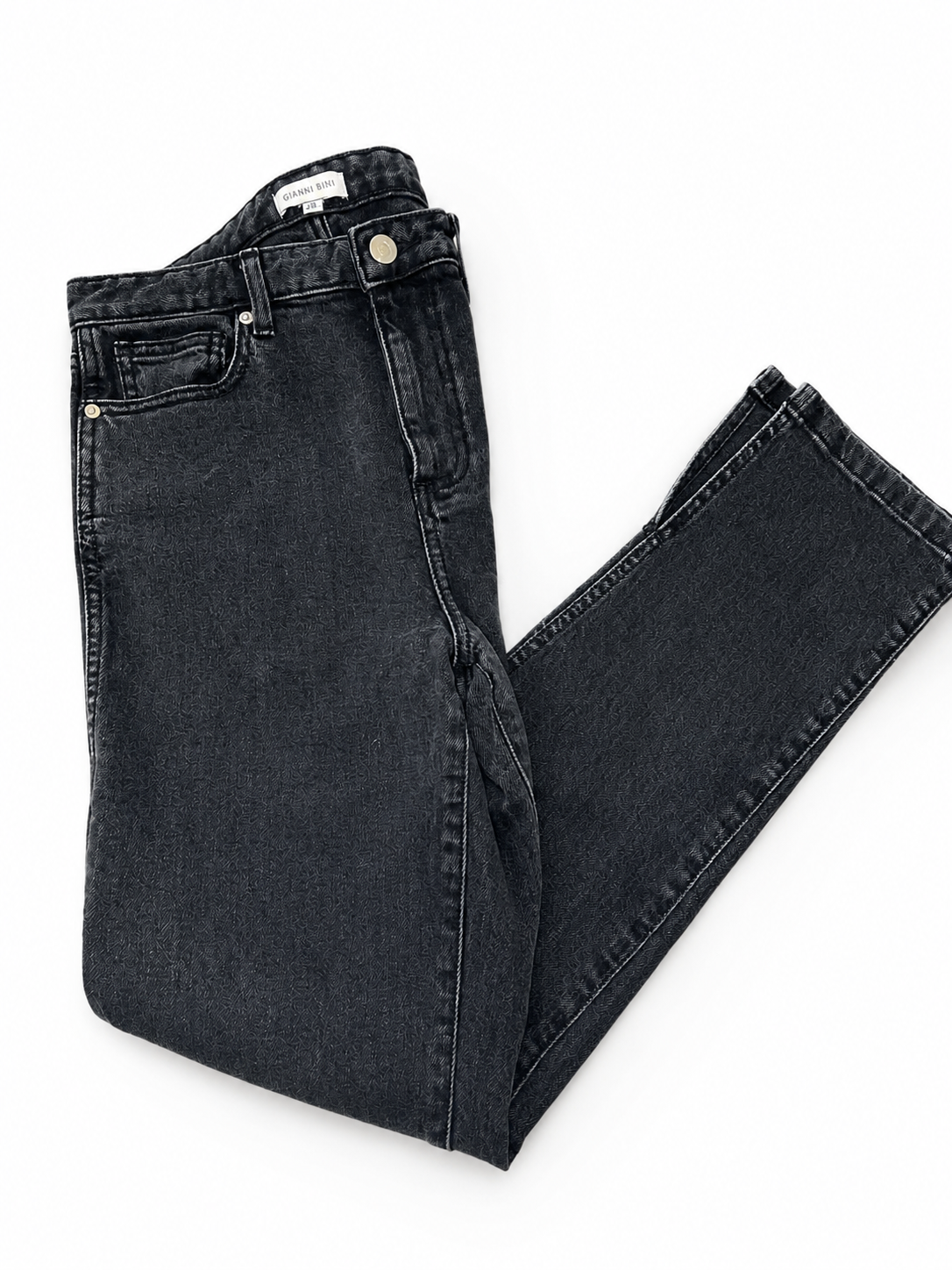 Gianni Bini Black High-Rise Skinny Jeans, 28