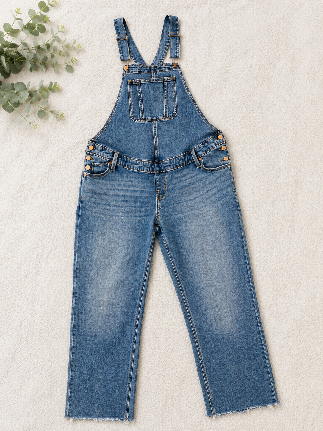 Isabel Maternity Maternity Denim Overalls, 4