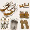 Aliba Neutral Colorblock Fashion Sneakers, 6.5