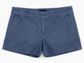 LOFT Chambray Trouser Shorts, 4/27