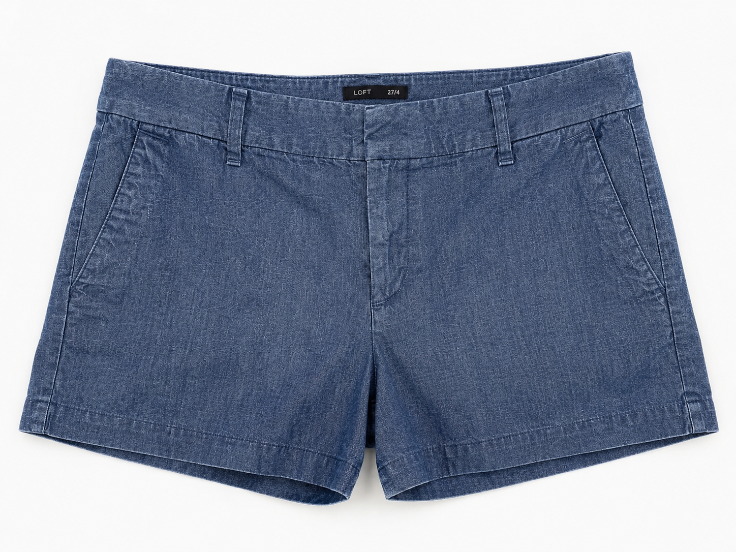 LOFT Chambray Trouser Shorts, 4/27